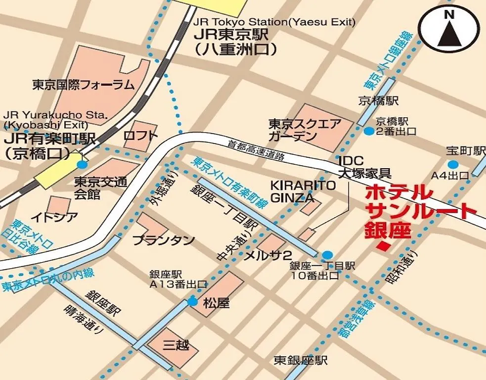 Hotel Sunroute Ginza Tokyo 3*,  Japan